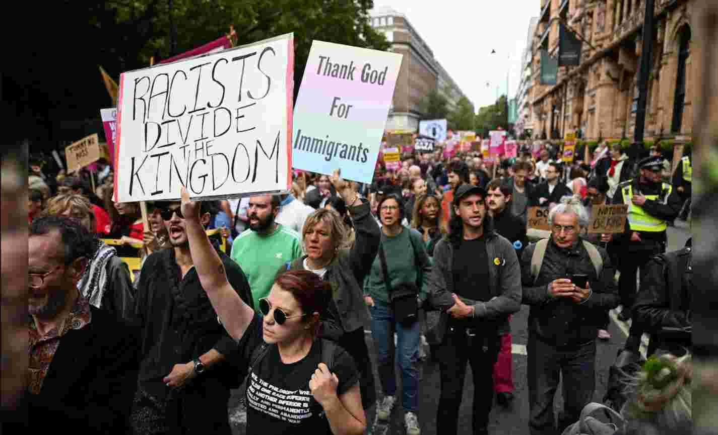Mass Anti-Immigration March in London Sparks Tensions, Counter-Protests & Heavy Police Deployment