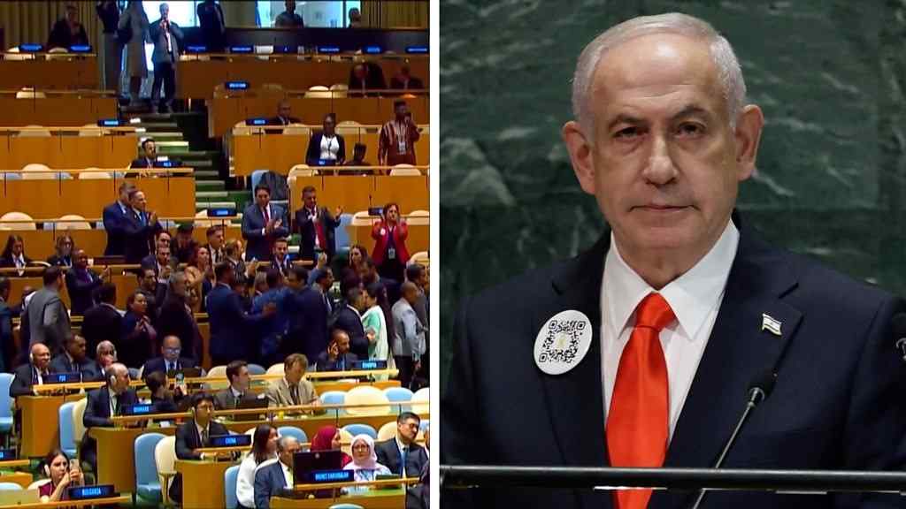 Watch Video: Netanyahu Addresses Empty UN Seats as Delegates Walk Out in Protest
